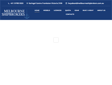 Tablet Screenshot of melbourneshipbrokers.com.au